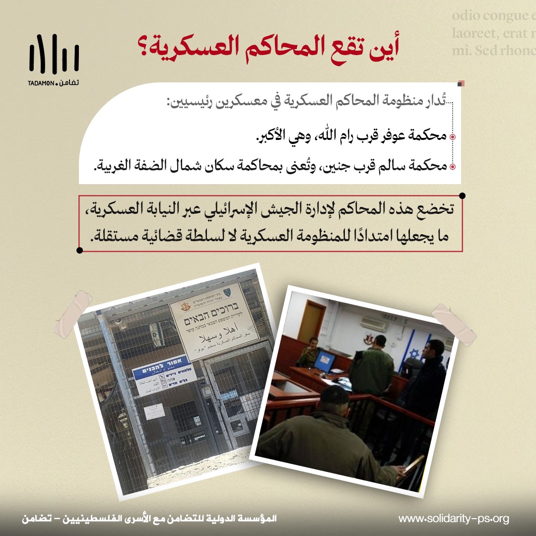 المحاكم العسكرية الإسرائيلية